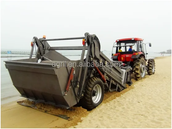 hot sail new design hydraulic beach sand cleaner beach cleaning machine