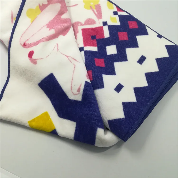 
hot sale 100% cotton outdoor gym digital printing sports towel 