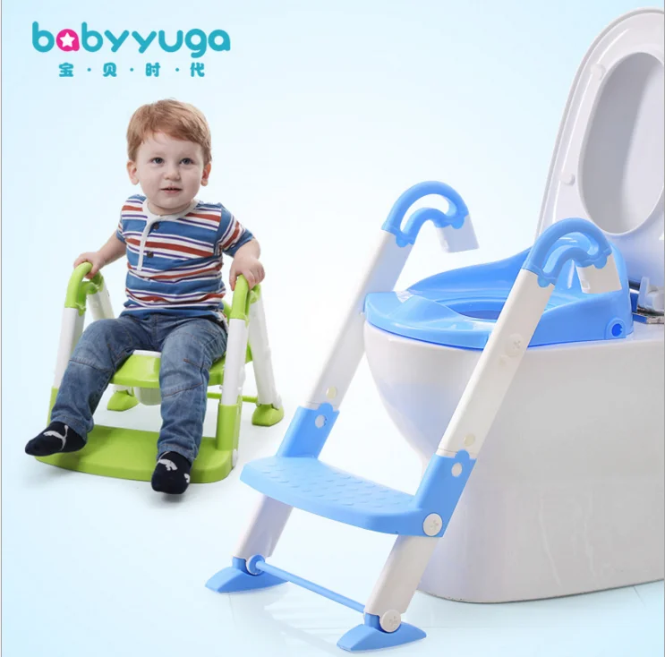 hot selling! Plastic foldable baby potty with ladder