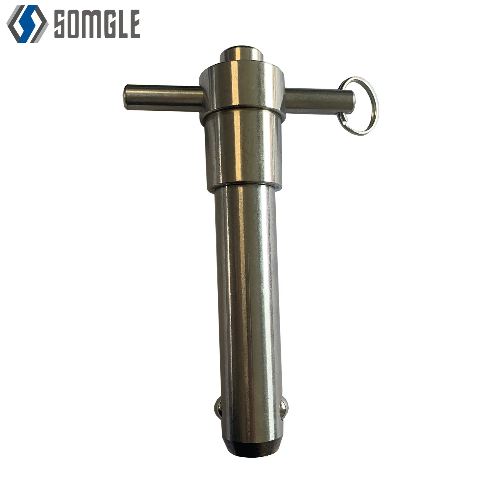 Full Stainless Steel T handle Safety detent Spring Locking quick release ball lock Pin