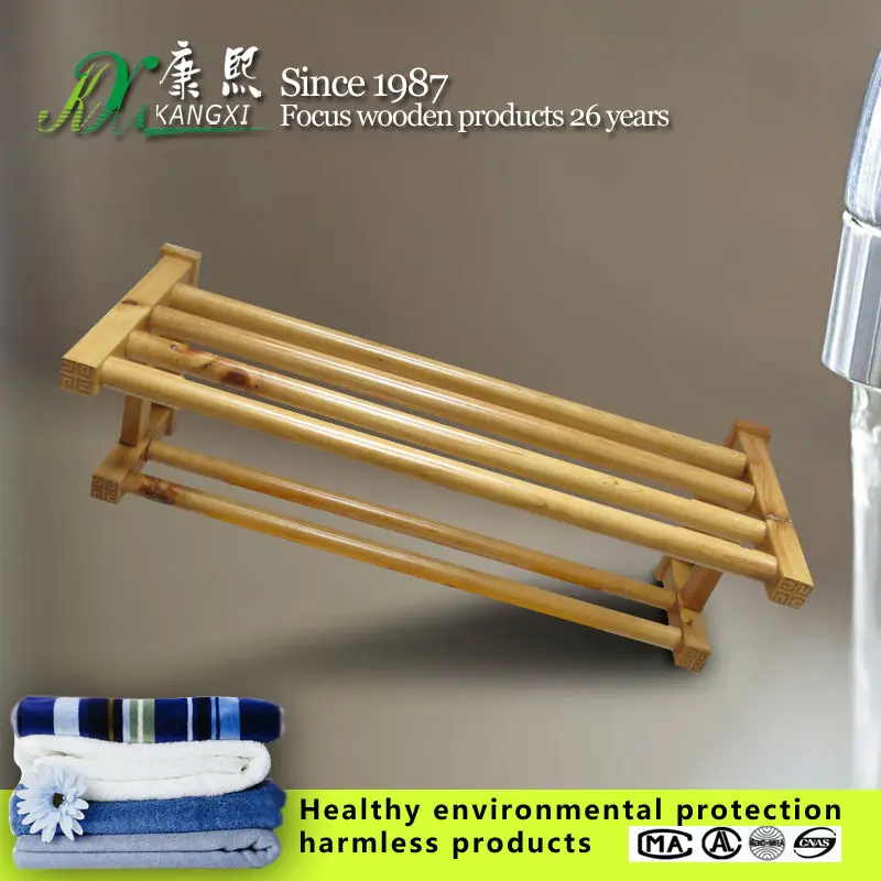 
Bathroom furniture wooden towel rack 