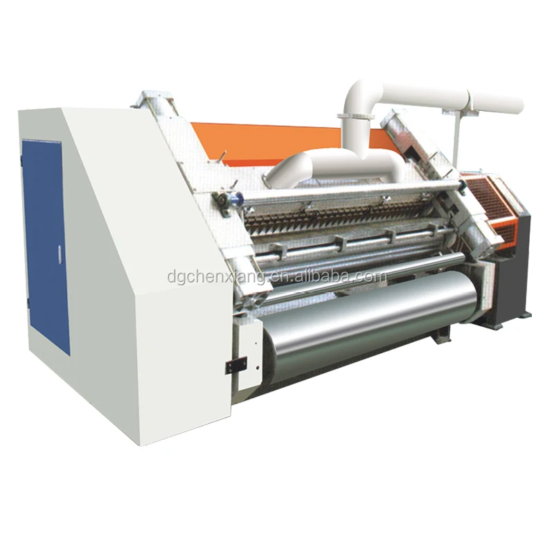 Factory Price Fingerless Vacuum Adsorption Single Facer Corrugated Machine / Single Facer for Sale
