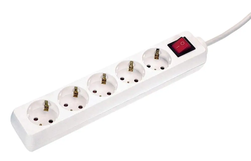 Универсальная Европейская электрическая удлинительная розетка с переключателем удлинитель 5 розеток