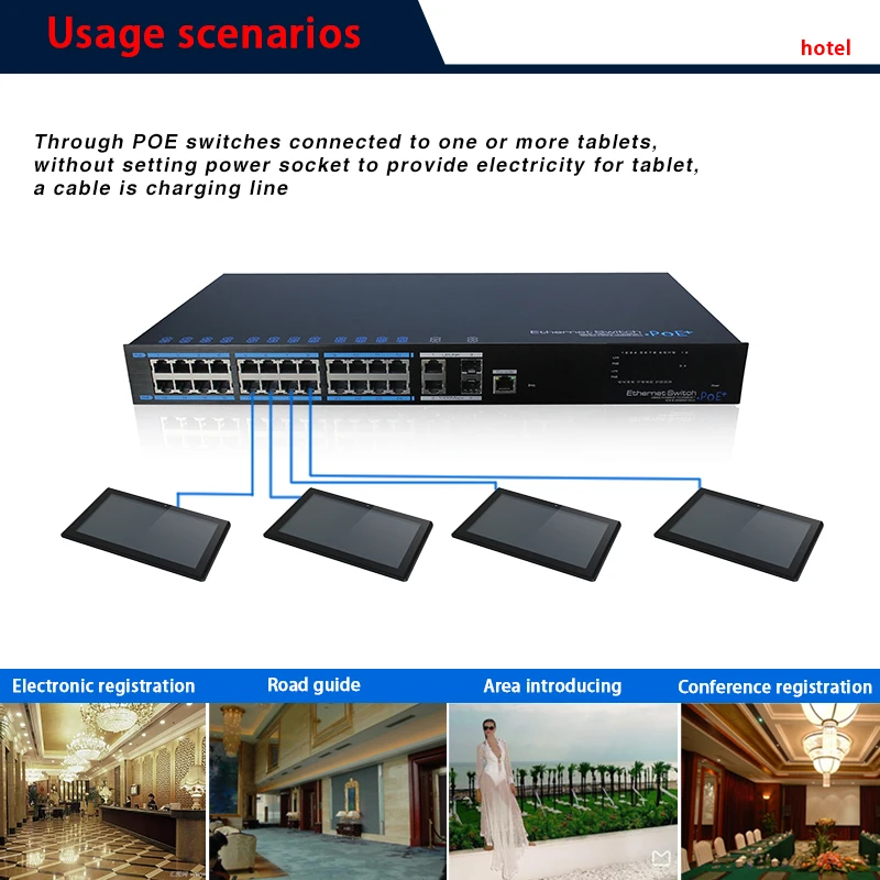 10-дюймовый сенсорный экран wifi android digital signage-плеер