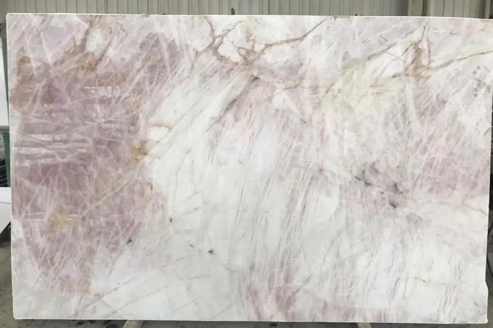 Natural Pink Quartzite Slabs New Shades Decorate Pink Dream Girl Marble Onyx  For  Indoor Wall  Floor Tiles