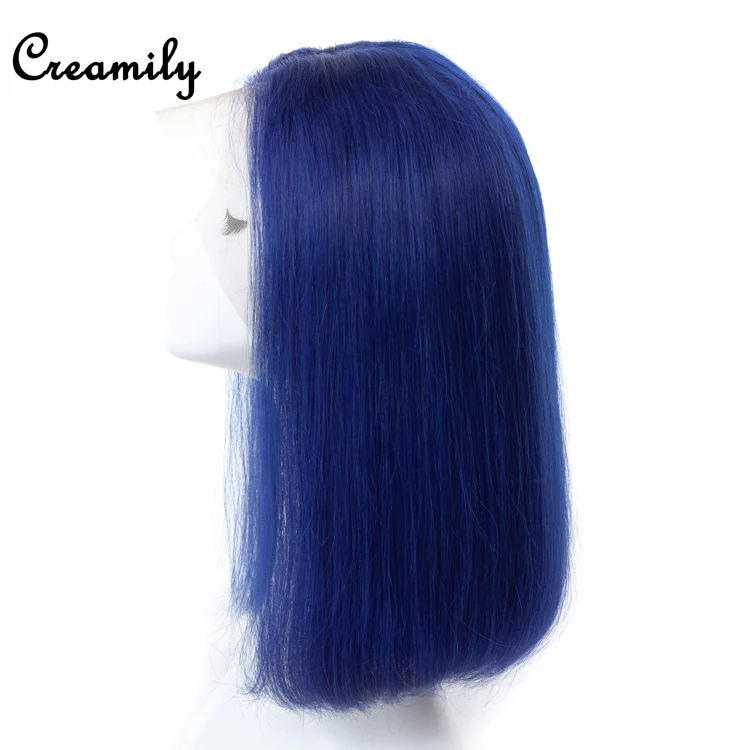 
Wholesale black 613 blonde 12 inch lace front human hair short bob wig 