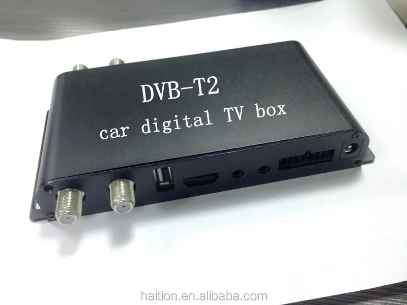 car digital DVB T2 tv tuner tv receiver tv box with 4 antennas 1080p HD PVR