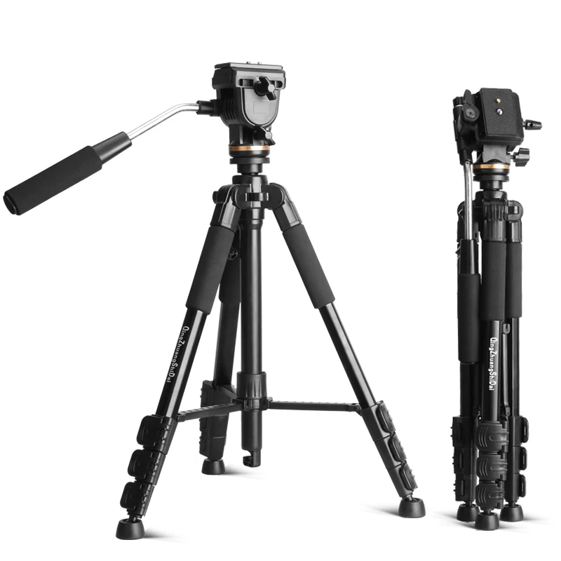 Q111S Professional Portable Travel Aluminum Camera Tripod&Pan Head for SLR DSLR Digital Camera