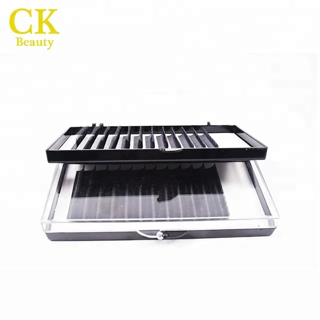 
CK beauty eyelashes 100% handmade soft silk volume eyelashes extension matte black mink eyelashes extension 