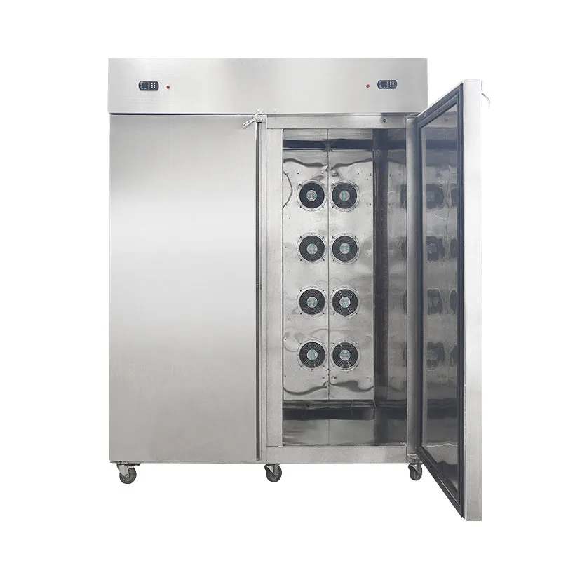 Морозильная камера с защитой от задержки Быстрый холодильник с двумя дверями большой емкости 1200л 30 кастрюль Вентилятор охлаждения коммерческие морозильные камеры