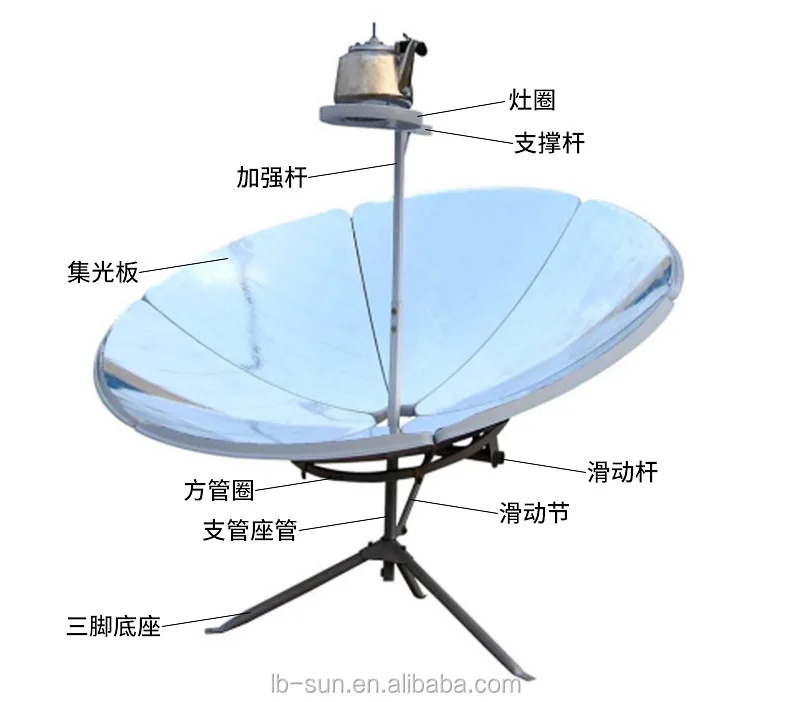 portable solar heating cooker solar cooking utensil for outdoor picnic