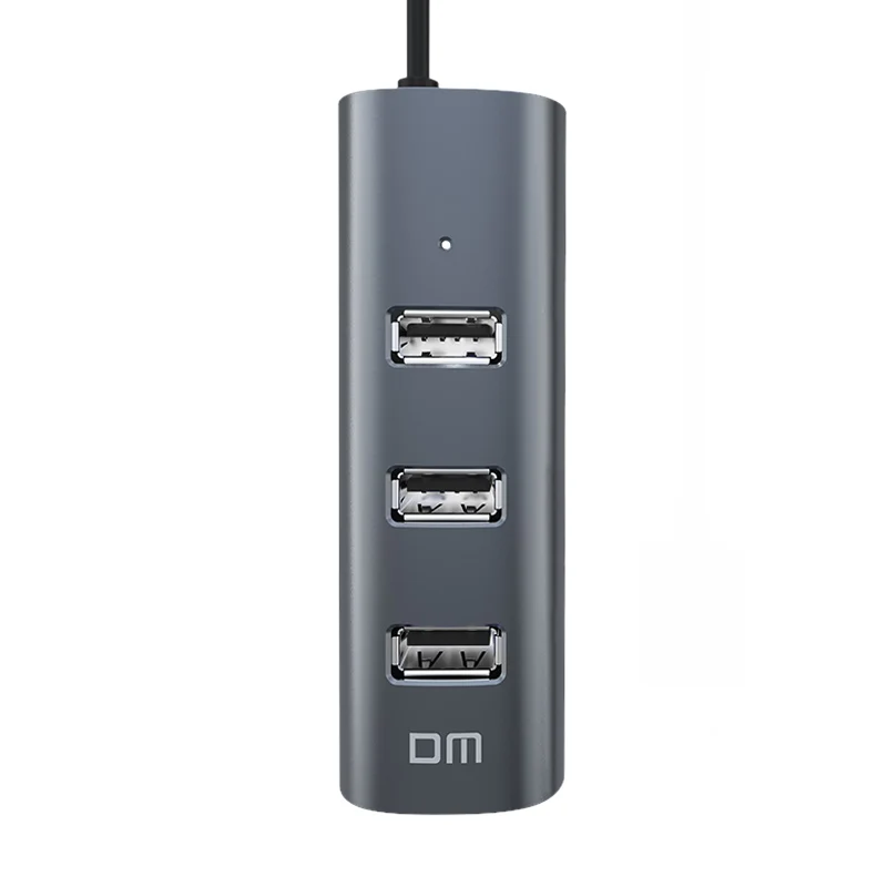 DM High Speed Factory Price HUB 30cm USB2.0 4 HUB with Aluminum  Alloy Housing