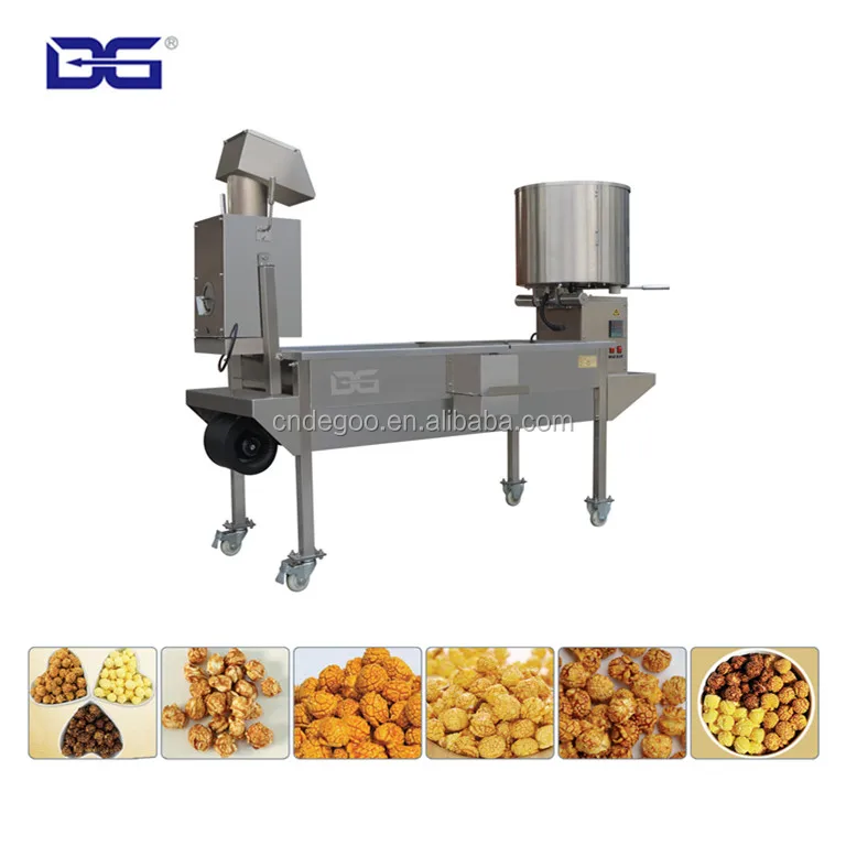
Low consumption corn pops machinery plant caramel popcorn production machinery 