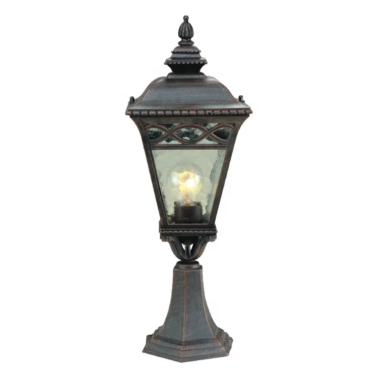 main gate pillar light outdoor pedestal lantern decorative garden house fence post lights