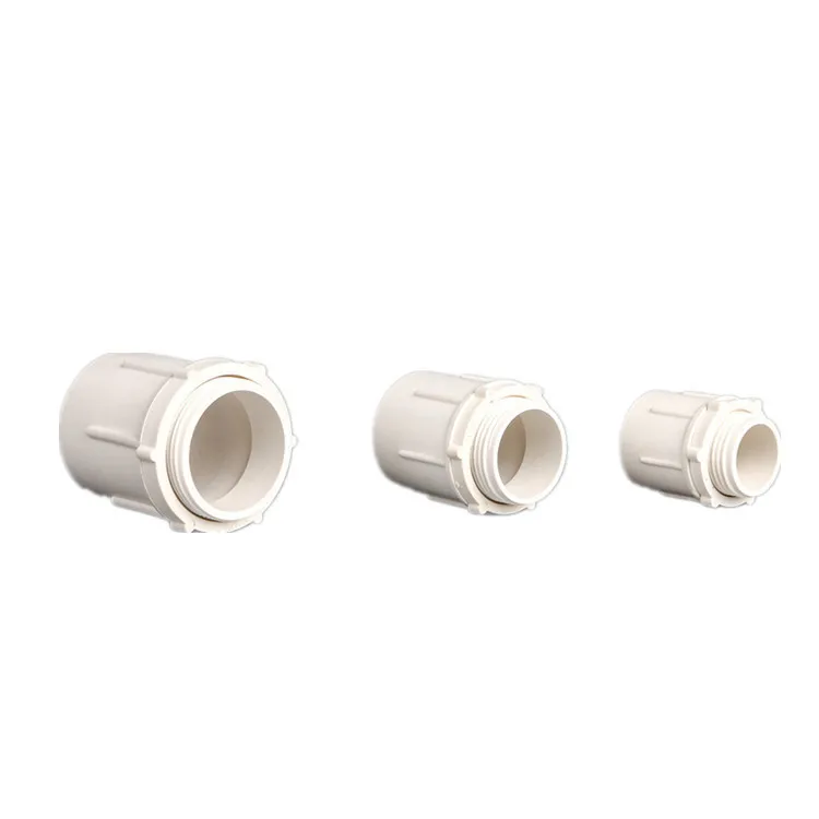 Electrical Conduit Fitting PVC Male Adaptor with Lock Ring