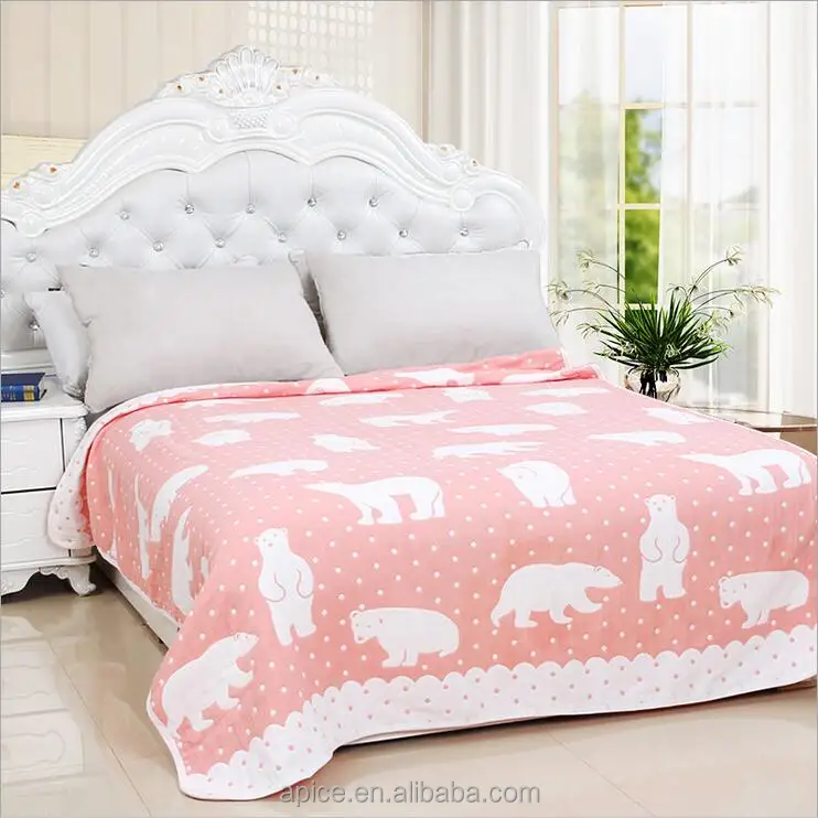 
Anti-bacteria Baby 6 layer gauze towelling coverlet, gauze bed cover 