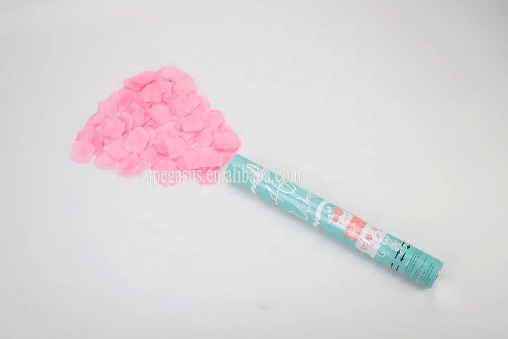 Factory rose petal party popper confetti cannon for wedding