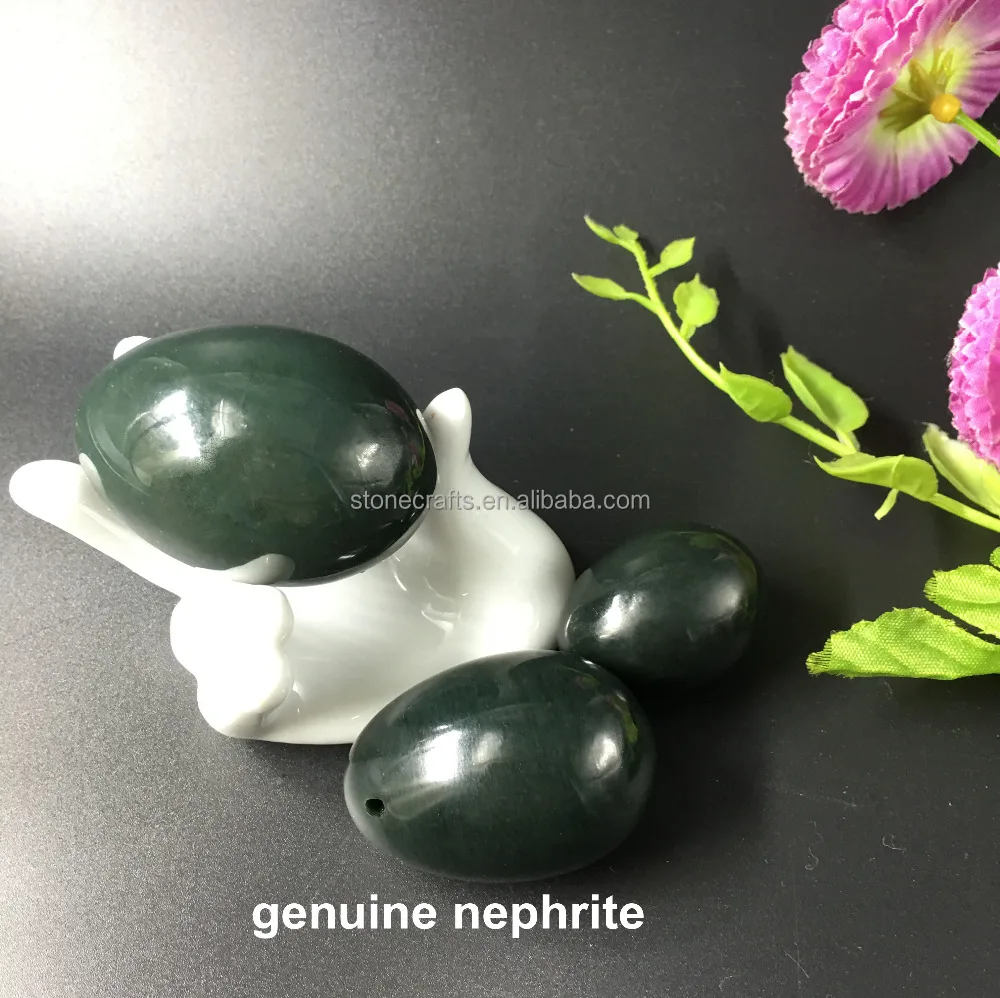 
 Оптовая продажа, набор из 100% натуральных нефритовых яиц для упражнений Кегеля  