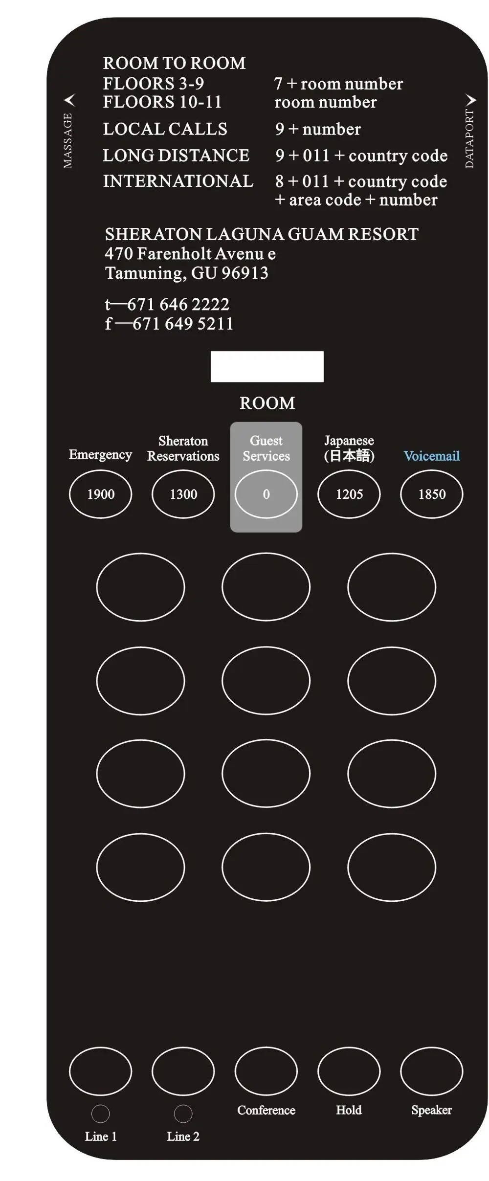Professional hotel guestroom phone for star hotels