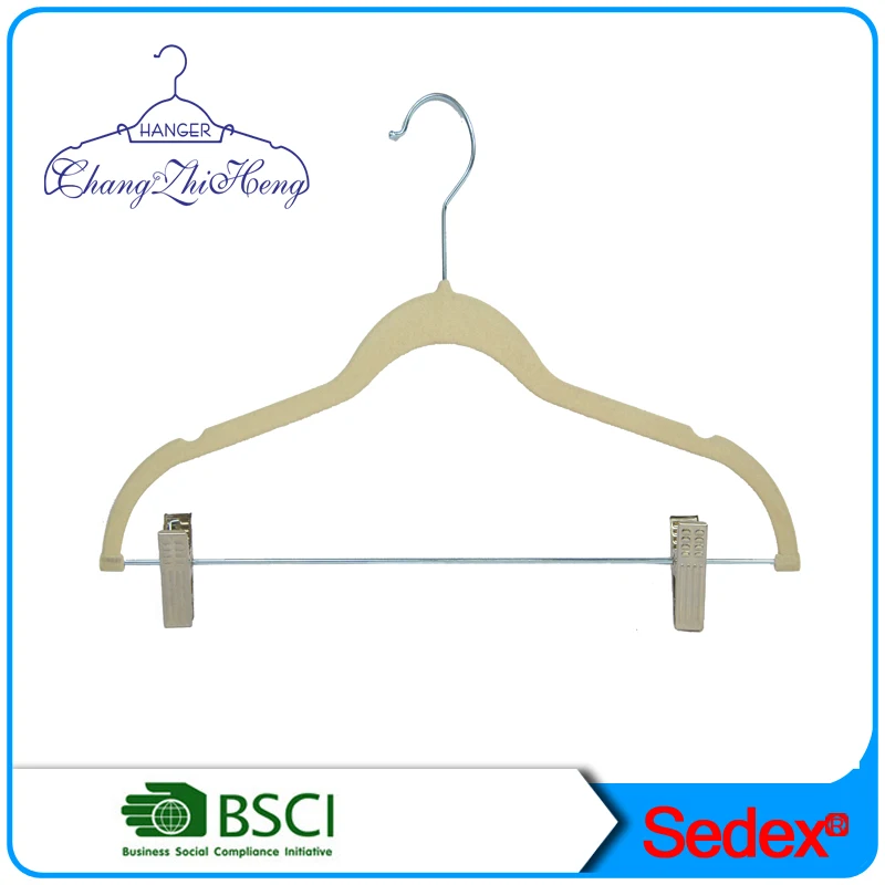 velvet skirt hanger with clips velvet shirt hanger with metal hanger and two metal clip