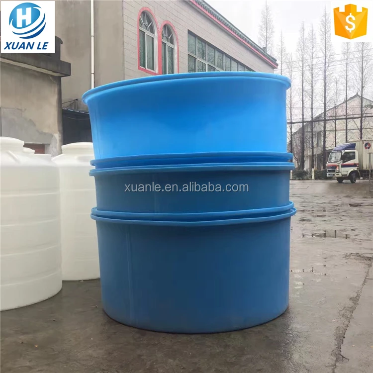 Ecofriendly extra large plastic fish tank fish farming with drain