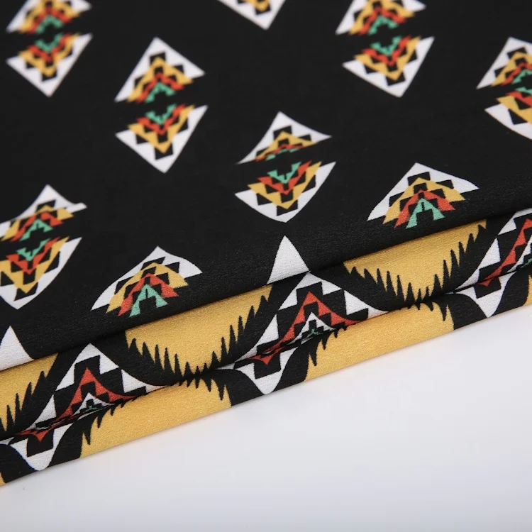 
wholesale new design100polyester custom print moss yoryu crepe chiffon fabric price per meter for dress 