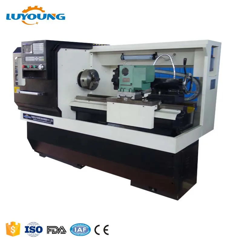 Ck6136 небольшой образование плоскую кровать Siemens токарный центр токарный станок