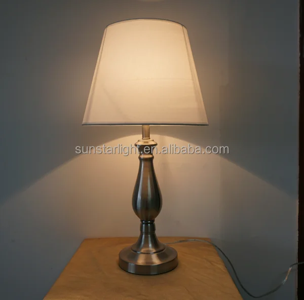 Satin Nickel Brushed Steel 3-Piece Floor and Table Lamp Set