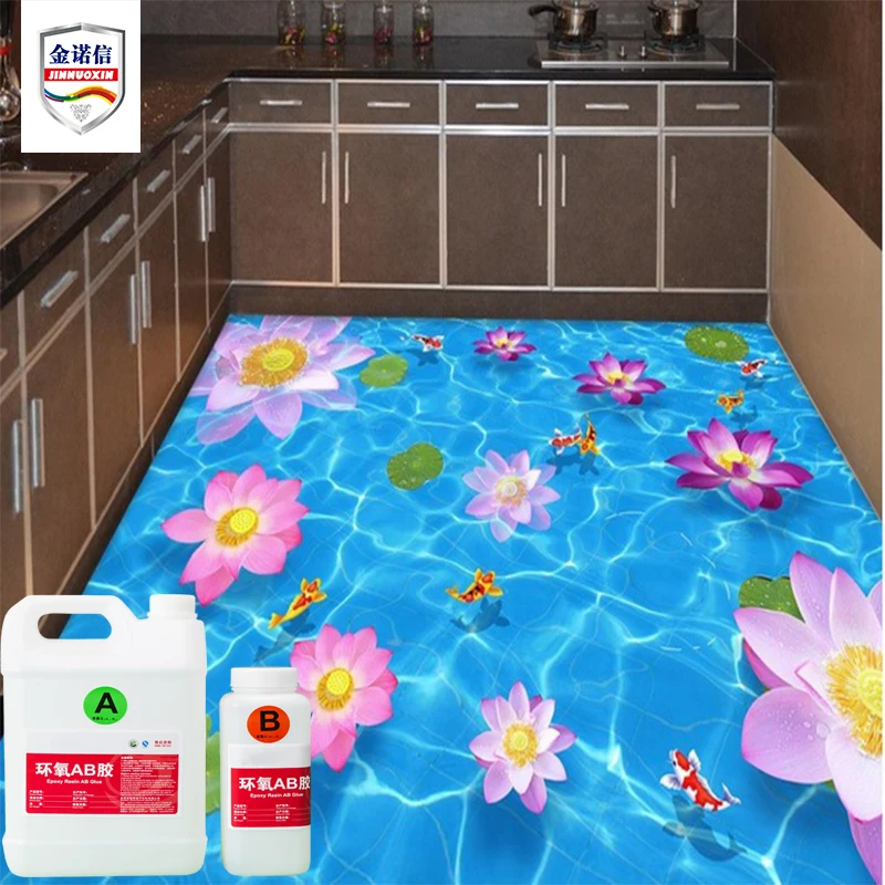 
Two Components Wholesale Crystal Epoxy Resin clear Liquid for Adhesive Glue Crystal for Epoxy Resin for 3D Floor Paint 