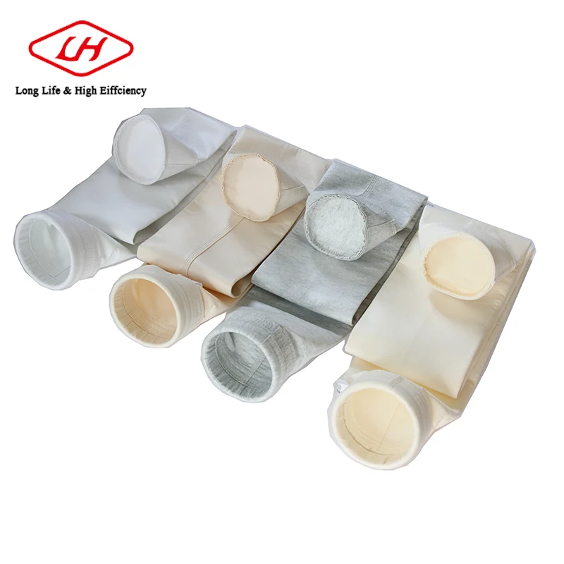 
LH water /oil /air filter bag micron material filter socks with plastic Acrylic dust collector filter bag for cement industry 