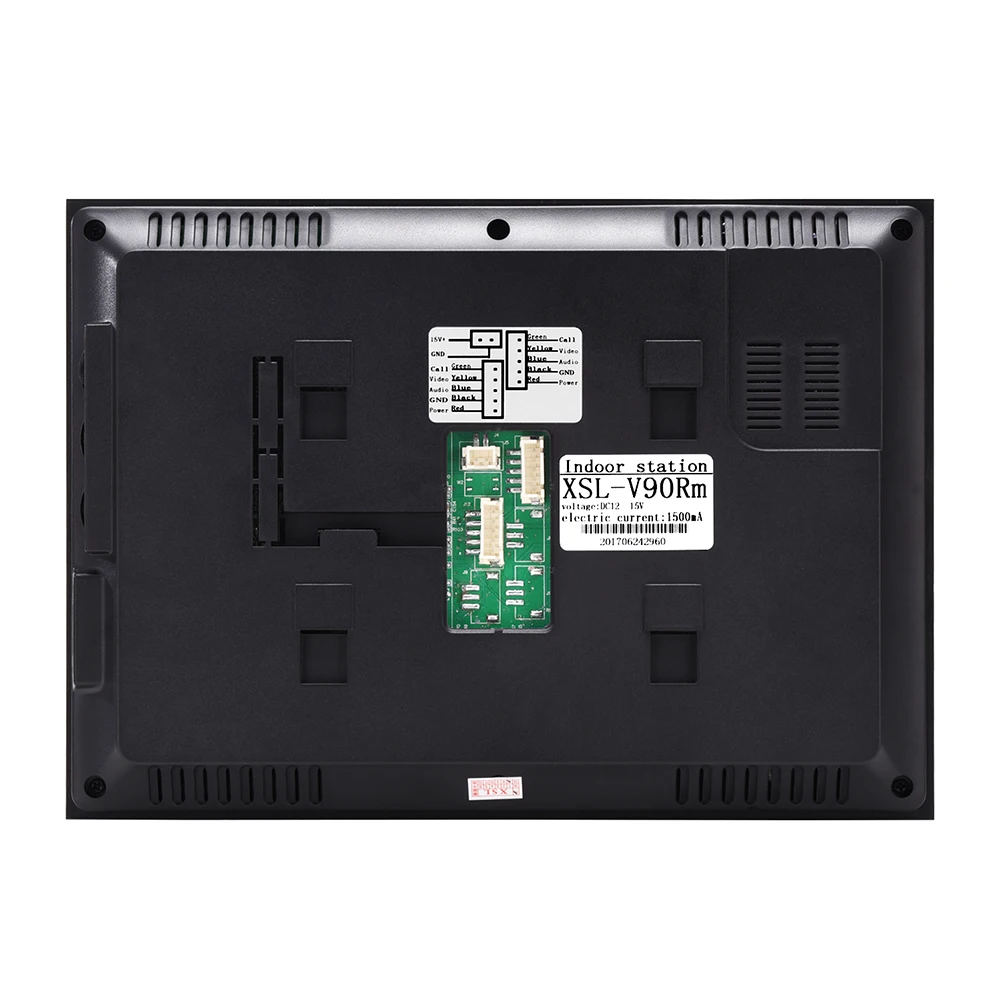 XSL-V90Rm-IDT 9 inch touch key color video doorbell intercom system night vision camera and make memory for villa