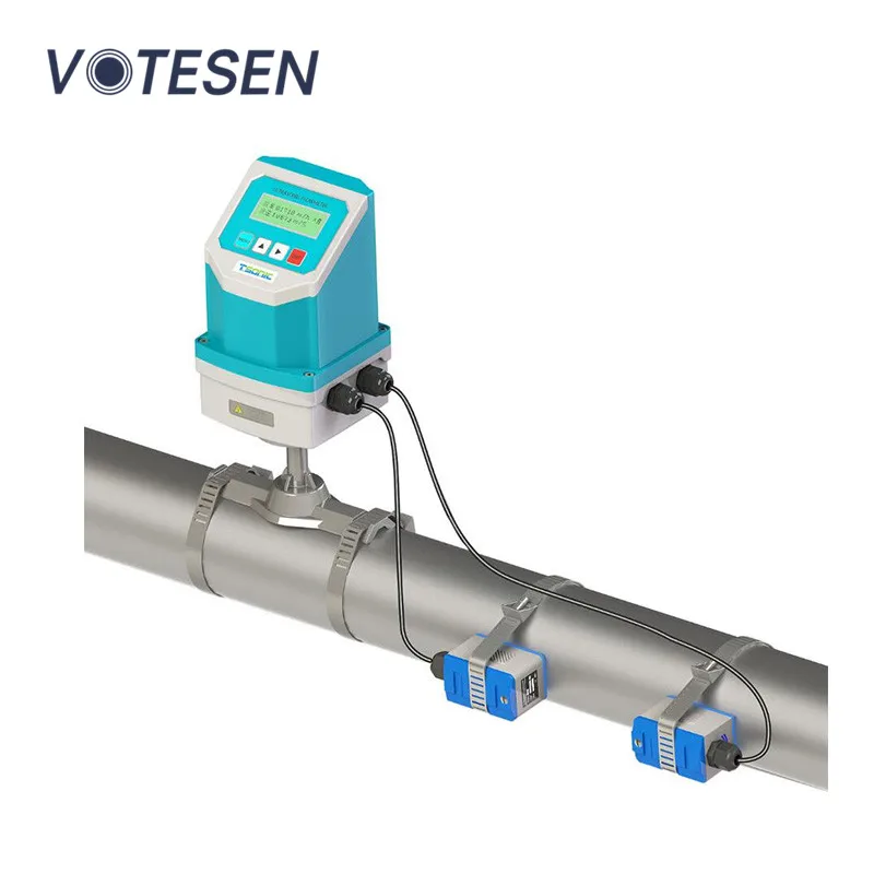 VUS830 clamp pipe type  fixed mounted Ultrasonic flow meter