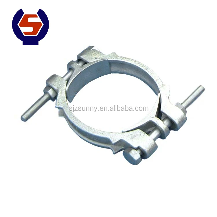 Factory Steel Double Wire Pipe Clamp Adjustable Bolt Quick Connecting Hose Clamp