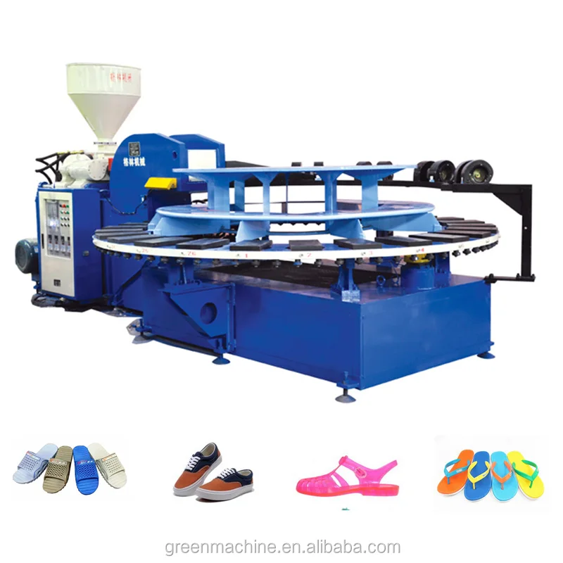 
Full automatic PVC/TPR/ plastic slipper making air blowing shoe making machine 