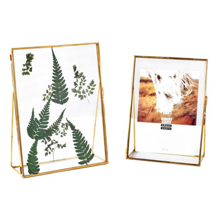 Wholesale Custom  Tabletop Decor Photo Frames Metal Photo Picture Frame