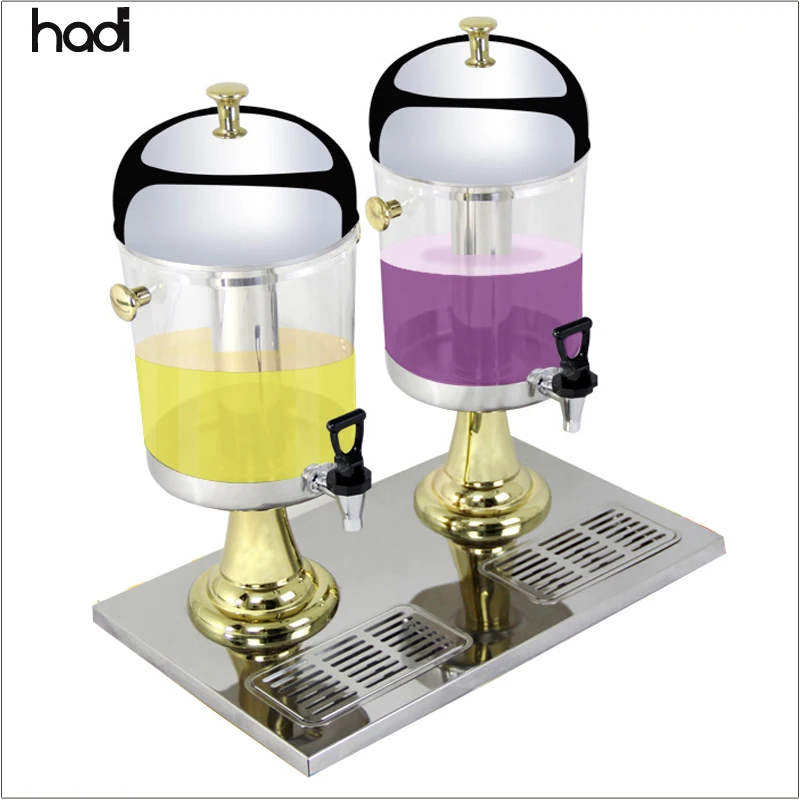 High quality frozen food service equipment 3tanks plastic acrylic juice drink beverage dispenser for buffet