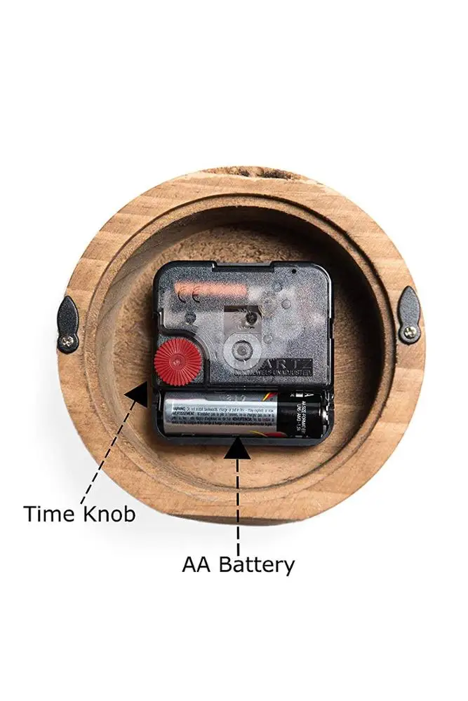 
Wooden Desk & Table Analog Clock Made of Genuine Pine,wooden clock 