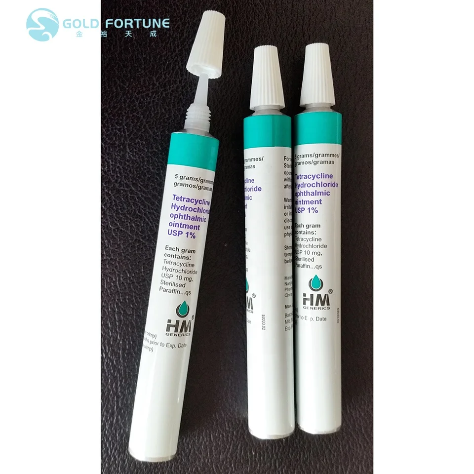 5 г медицинская мазь складная алюминиевая упаковочная трубка с пластиковым соплом