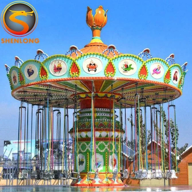 Самая привлекательная семейная игра парк развлечений 36 мест летающий стул аттракционы на продажу