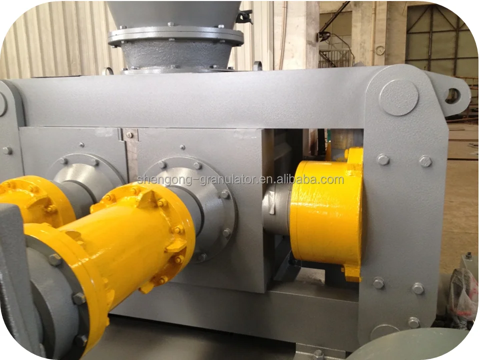 Industrial chemical mineral inorganic fertilizer powder auger precompression dry double roller compacting briquette plant