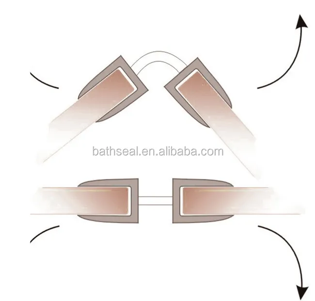 Door and Window Accessories PVC Profile for Bathroom