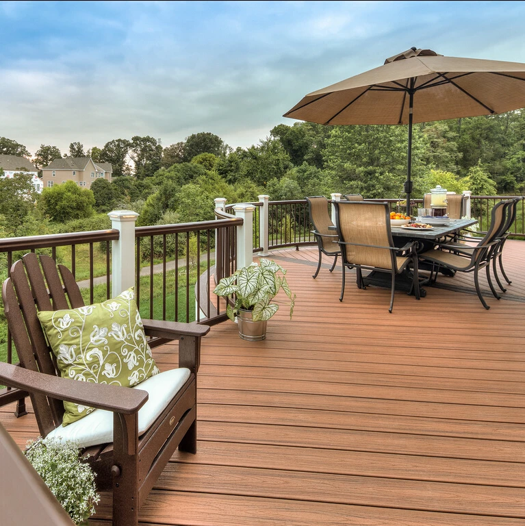 Long service life composite decking outdoor wpc decking wpc flooring from direct factory