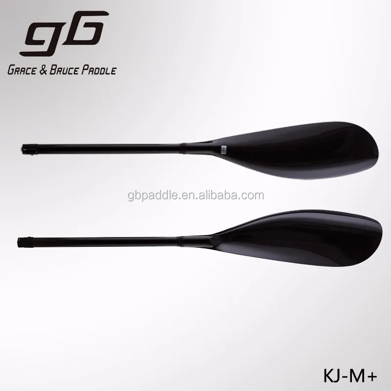 GB black 100% carbon fiber rowing kayak paddle for sale
