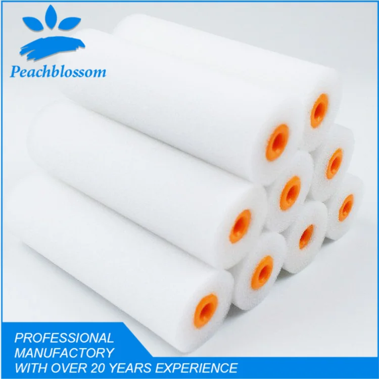 BIYU 4 inch White Color Sponge Mini Roller Source Factory With Very Good Quality