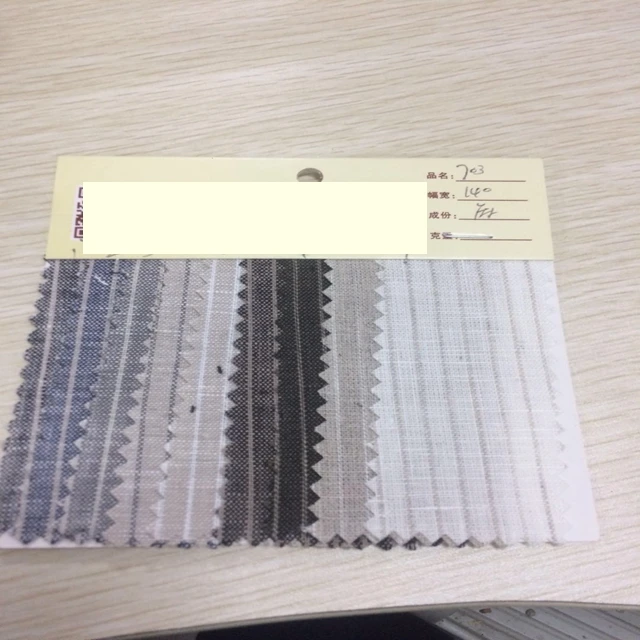 100% льняная пряжа, крашеная полосатая ткань