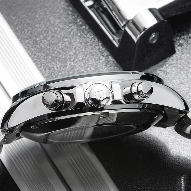 2018 Charm Automatic Men Black Waterproof Watch With Six Small Dials Function