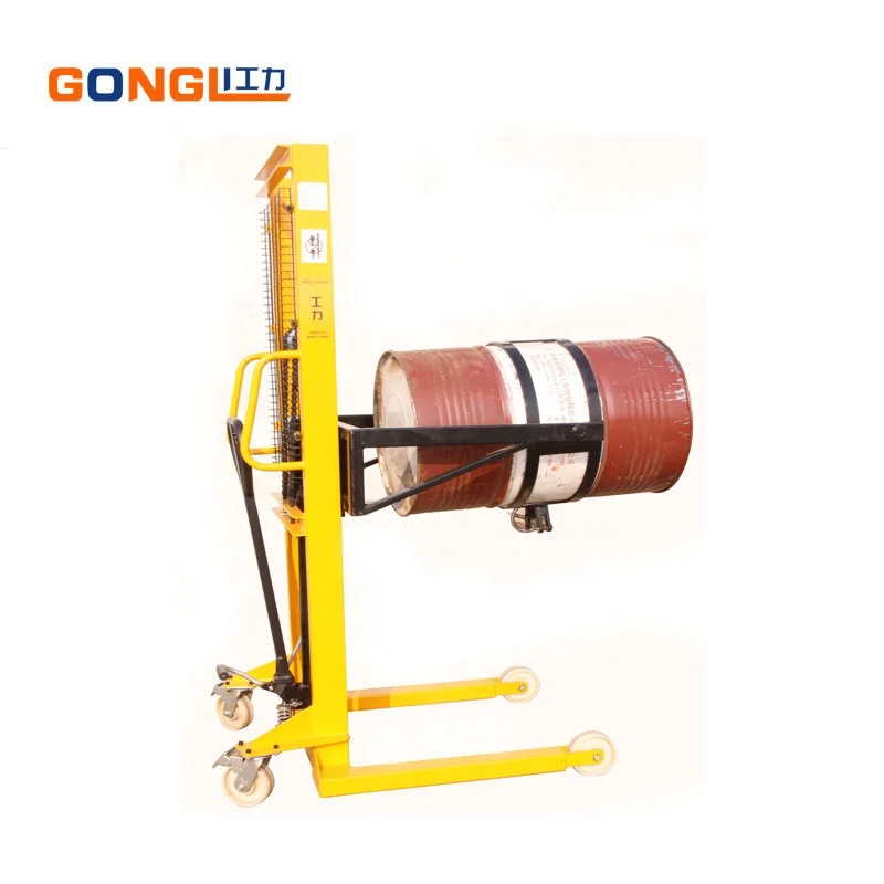 
500kg Manual Hydraulic Oil Drum Truck Forklift Pallet Truck Holding Stacker for Sale 