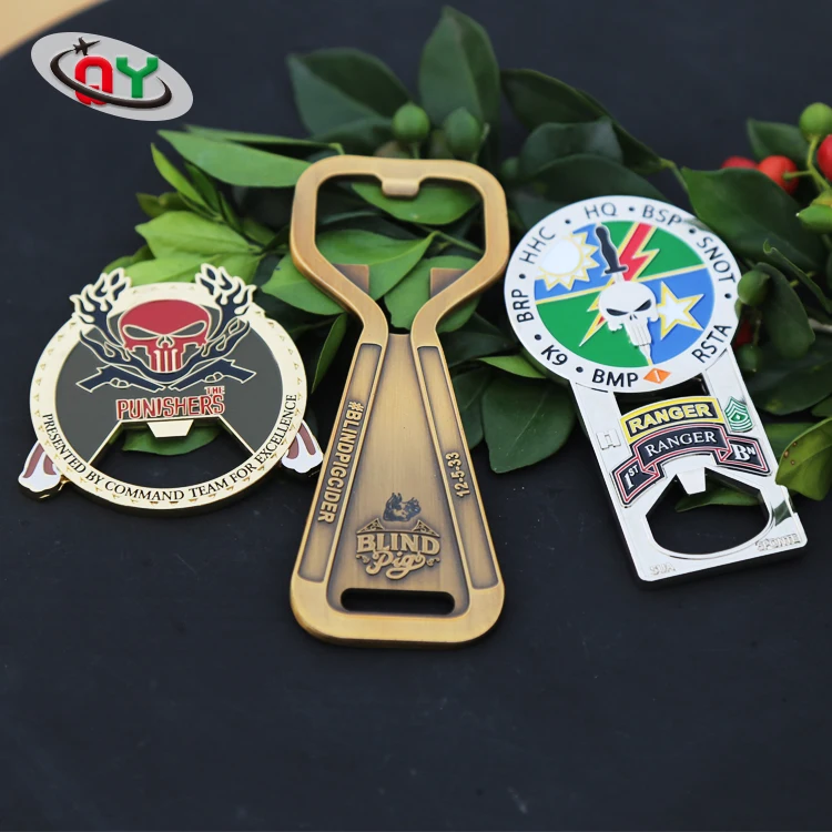 High Quality Personalized Bronze Copper Metal Antique Heart Shaped Bottle Opener