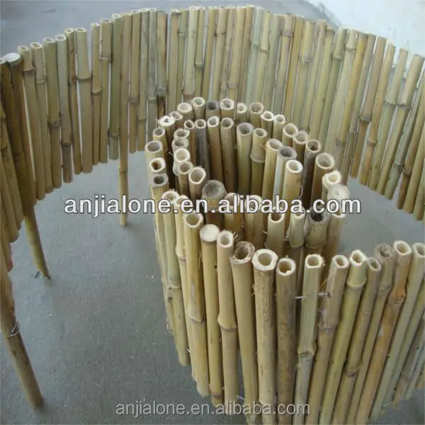 WY T-001 artificial black bamboo fence and bamboo cane mat