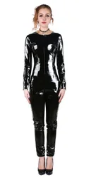 MOQ 1PC 2019 new woman leather pvc catsuit sexy pvc catsuit bondage